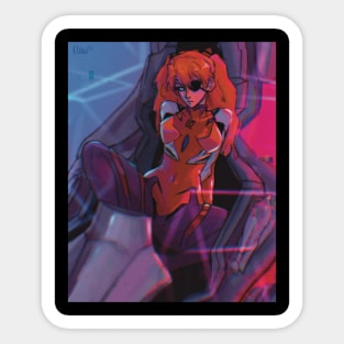 Asuka langley Evangelion Sticker